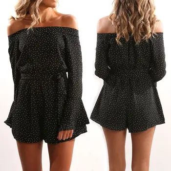 New Fashion Women Off Shoulder Long Sleeve Bodycon Leotard Party Short Romper Mini Playsuit Jumpsuit Women Sexy Clothes
New Fashion Women Off Shoulder Long Sleeve Bodycon Leotard Party Short Romper Mini Playsuit Jumpsuit Women Sexy Clothes