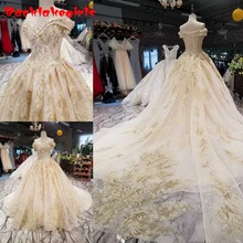 015492 роскошное блестящее милое винтажное свадебное платье 2018 без