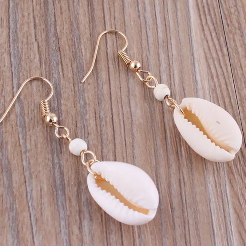 Fashion Women Natural Shell Drop Earrings Ivory Color Bohemian Style Summer Holiday Dangle Earrings Handmade Simple Earrings
Fashion Women Natural Shell Drop Earrings Ivory Color Bohemian Style Summer Holiday Dangle Earrings Handmade Simple Earrings