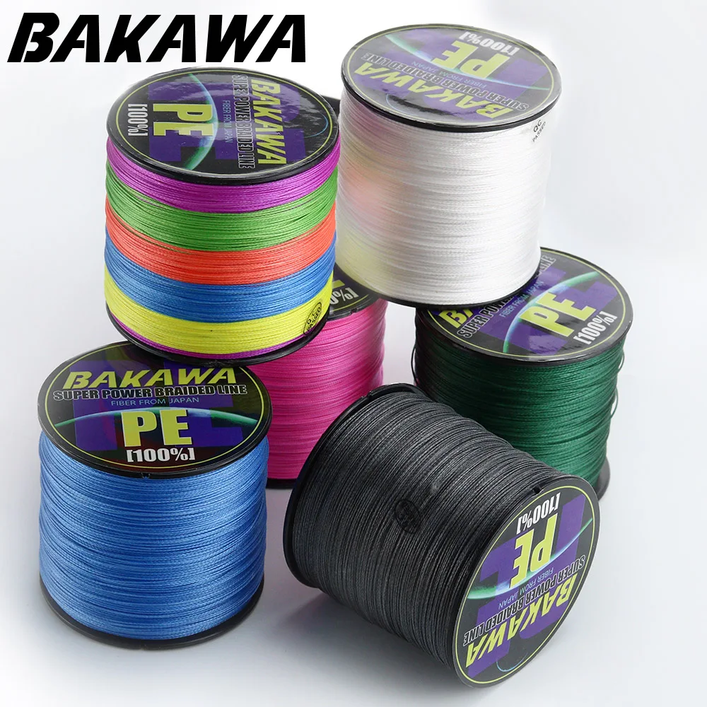 BAKAWA 4 Braided Fishing Line 8 Strand 150M 300M 100% PE Multifilament cord SuperPower good for Carp Fish linha multifilamento
BAKAWA 4 Braided Fishing Line 8 Strand 150M 300M 100% PE Multifilament cord SuperPower good for Carp Fish linha multifilamento