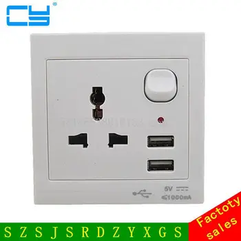 Home EU US AU UK Universal Wall Face Plate Outlet Panel Powupply Socket Charging Plug Switch Charger w/ 2 USB Port
Home EU US AU UK Universal Wall Face Plate Outlet Panel Powupply Socket Charging Plug Switch Charger w/ 2 USB Port