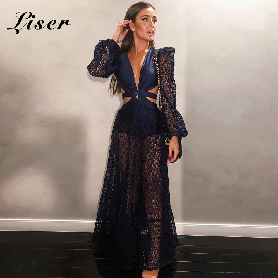 Liser 2019 New Summer Women Dress V Neck Lace Hollow Out Dress Sexy Bodycon Elegant Club Celebrity Party Navy Dresses Vestidos
Liser 2019 New Summer Women Dress V Neck Lace Hollow Out Dress Sexy Bodycon Elegant Club Celebrity Party Navy Dresses Vestidos