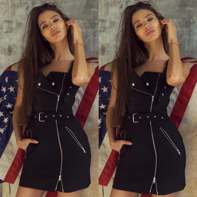kpop BLACKPINK European and American new sexy Black dress women summer streetwear zipper Package hip Mini dresses female clothes
kpop BLACKPINK European and American new sexy Black dress women summer streetwear zipper Package hip Mini dresses female clothes