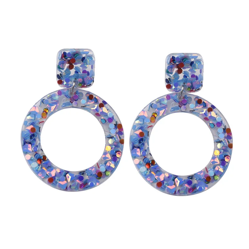 UJBOX 2018 Japanese Korean Blue Circle Resin Sequins Earrings Women Glitter Earrings Wedding Party Jewelry Wholesale
UJBOX 2018 Japanese Korean Blue Circle Resin Sequins Earrings Women Glitter Earrings Wedding Party Jewelry Wholesale