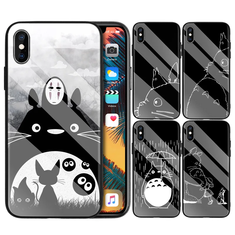 Tempered Glass Case for Apple iPhone 7 8 6 6S 11 11Pro X XR XS MAX Plus Studio Ghibli Totoro Black Dark Cartoon Case Cover Coque
Tempered Glass Case for Apple iPhone 7 8 6 6S 11 11Pro X XR XS MAX Plus Studio Ghibli Totoro Black Dark Cartoon Case Cover Coque