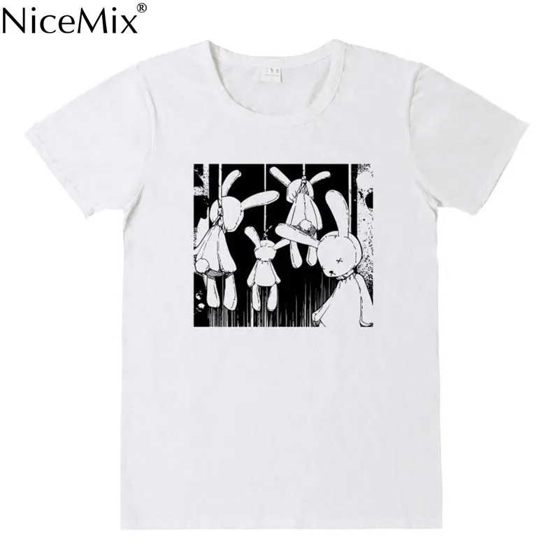 NiceMix Japan Women's Clothing dark cartoon print Tops O-neck short sleeve kawaii tshirt Tees new summer ulzzang loose sweet Tee
NiceMix Japan Women's Clothing dark cartoon print Tops O-neck short sleeve kawaii tshirt Tees new summer ulzzang loose sweet Tee