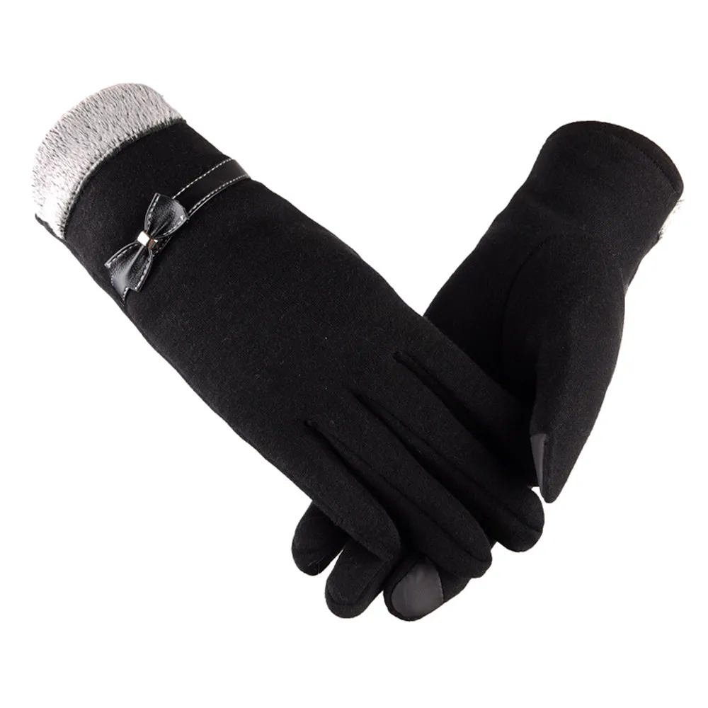 Ladies Gloves 1 Pairs Women Winter Warm Gloves Screen Gloves Suede Full Finger Girl Gloves Bow Wrist Gloves Mittens Eldiven#10
Ladies Gloves 1 Pairs Women Winter Warm Gloves Screen Gloves Suede Full Finger Girl Gloves Bow Wrist Gloves Mittens Eldiven#10