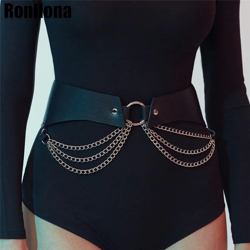 Women PU Leather Harness Body Belts Garters Waist Chain Belt Body Bondage Cage Punk Goth Adjustable Garter Belt Suspender Fetish
Women PU Leather Harness Body Belts Garters Waist Chain Belt Body Bondage Cage Punk Goth Adjustable Garter Belt Suspender Fetish
