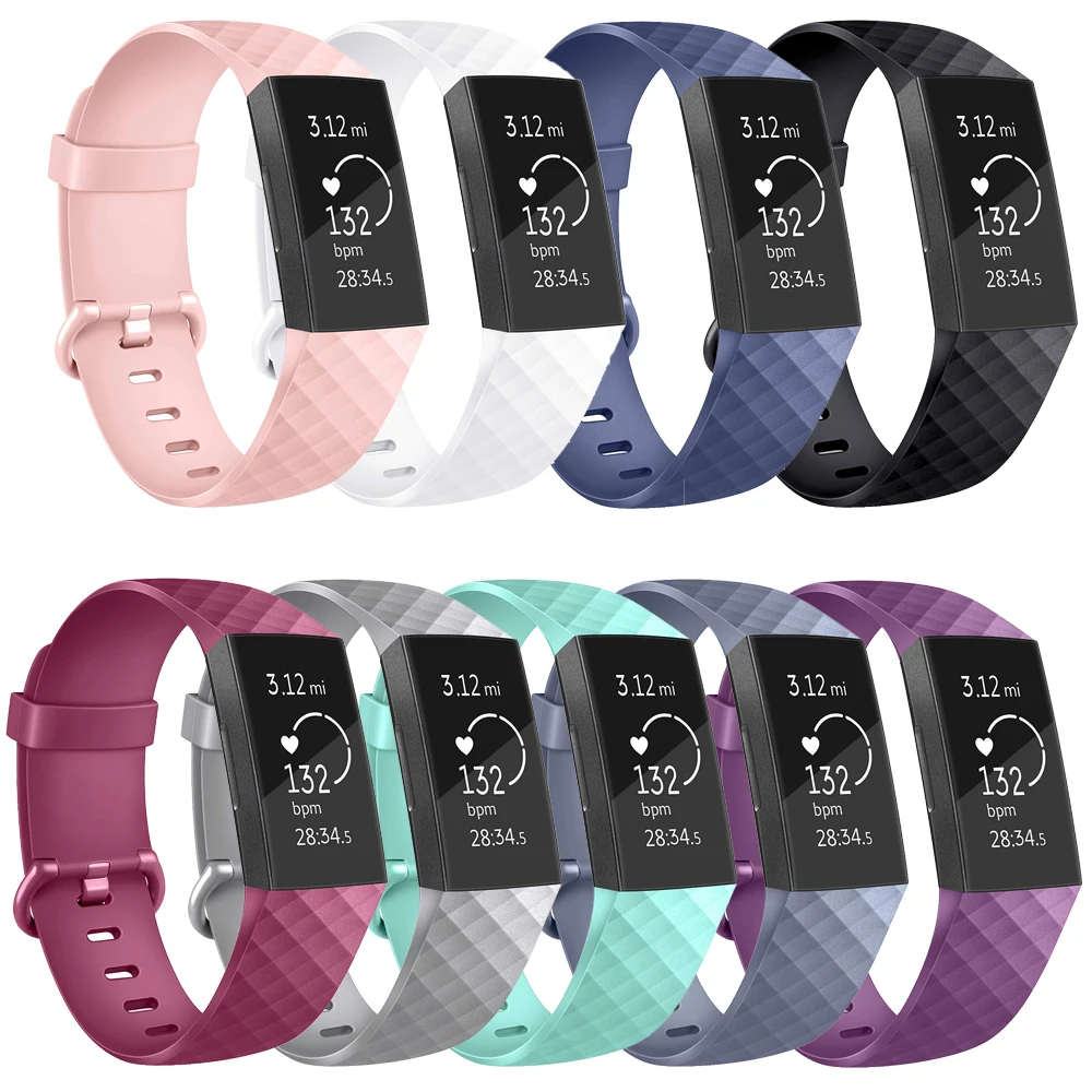 Часы для Fitbit Charge 3 и SE браслет с цветной металлической пряжкой женщин мужчин