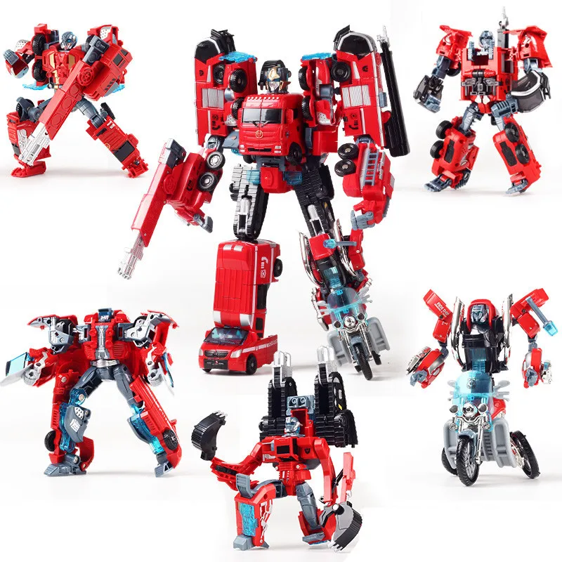 WEIJIANG 5 in 1 Transformation Toys Boy Fire Rescue Crane Motorcycle Excavator hook Truck Model red Robot Car Action Figures
WEIJIANG 5 in 1 Transformation Toys Boy Fire Rescue Crane Motorcycle Excavator hook Truck Model red Robot Car Action Figures