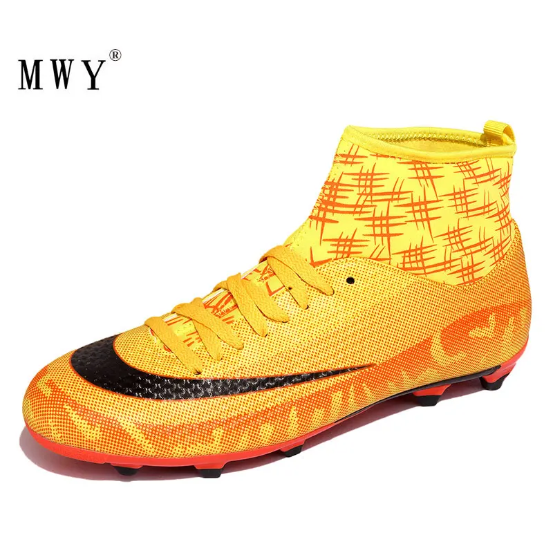MWY Outdoor Football Boots Soccer Shoes Men Zapatos De Futbol Profesionales Men's High Top Cleats Training Sport Sneakers
MWY Outdoor Football Boots Soccer Shoes Men Zapatos De Futbol Profesionales Men's High Top Cleats Training Sport Sneakers