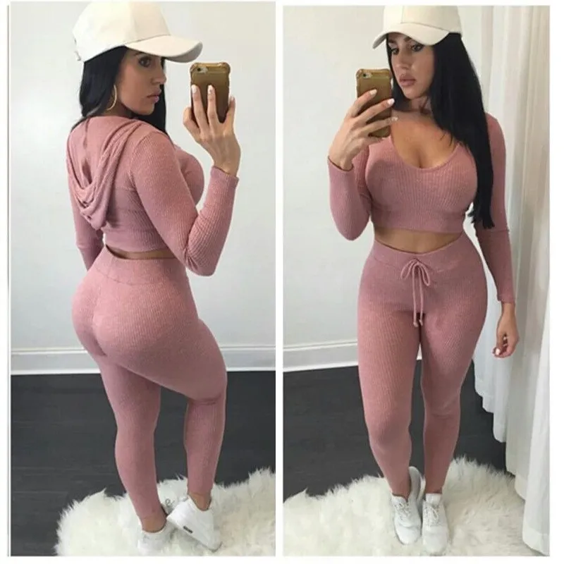 2019 JESDEVIC spring summer sportswear women's suit fashion hooded general women's 2 piece set (top + pants) suit for sexy women
2019 JESDEVIC spring summer sportswear women's suit fashion hooded general women's 2 piece set (top + pants) suit for sexy women