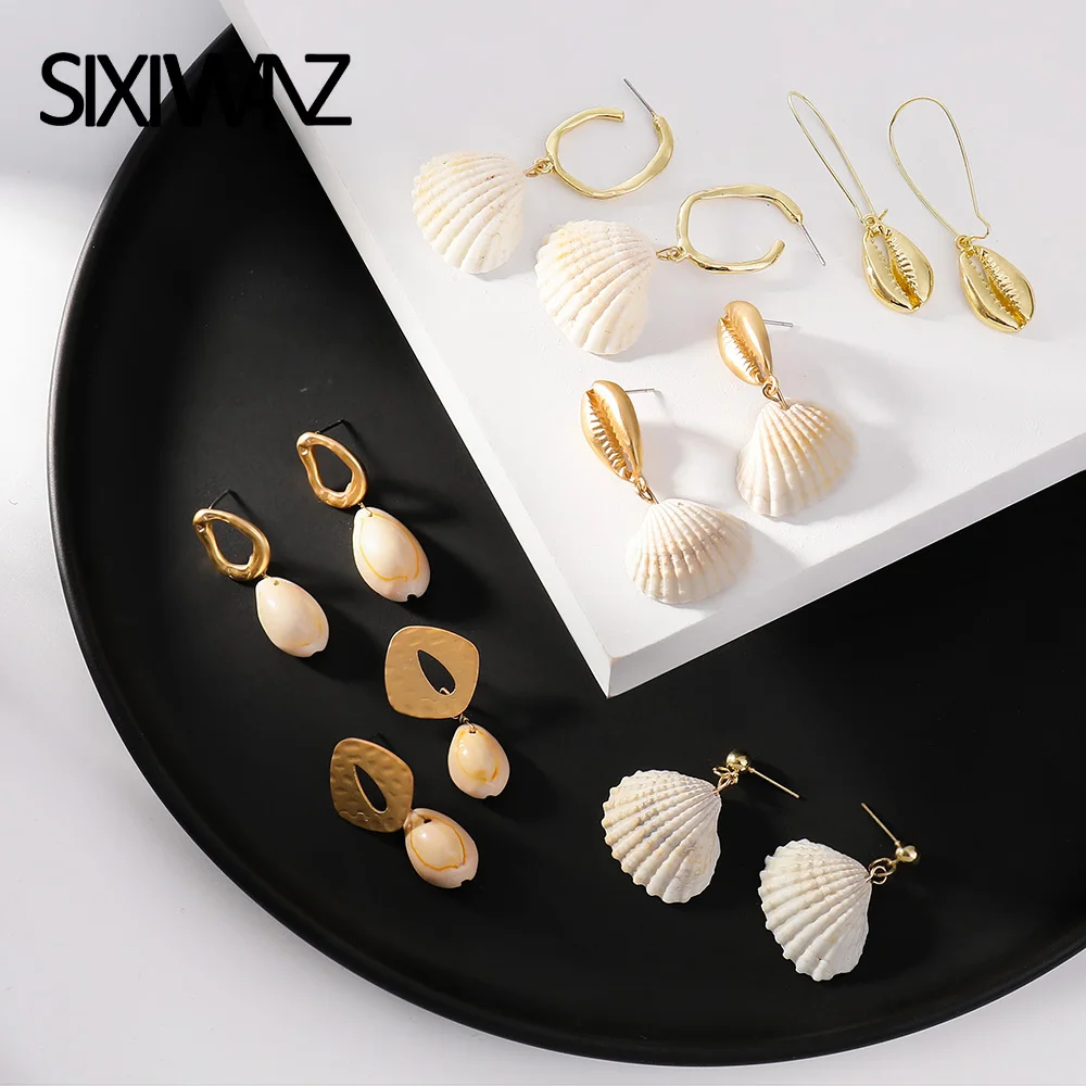 Bohemian Shell Dangle Earrings For Women Earrings Gold Round Beach Sea Simple Holiday Boucle Doreille 2019 Elegant Fashion
Bohemian Shell Dangle Earrings For Women Earrings Gold Round Beach Sea Simple Holiday Boucle Doreille 2019 Elegant Fashion