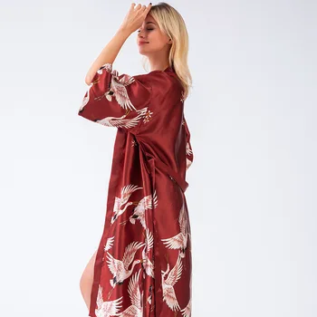 4 Colors Rayon Long Robe Women's Pajamas Sexy Bathrobe Dressing Gowns For Women Bride Bridesmaid Wedding Robes Sexy Sleepwear
4 Colors Rayon Long Robe Women's Pajamas Sexy Bathrobe Dressing Gowns For Women Bride Bridesmaid Wedding Robes Sexy Sleepwear