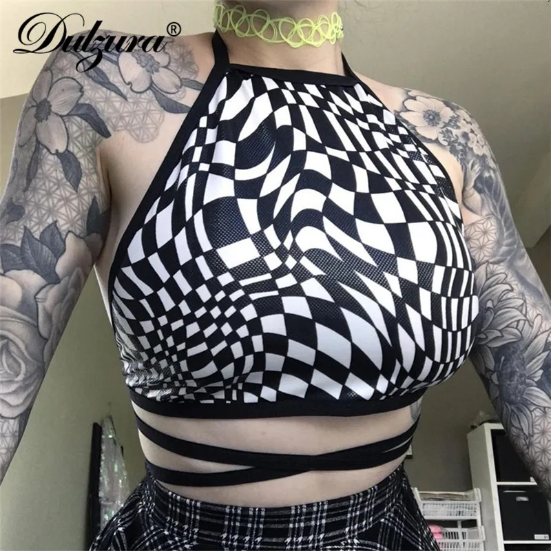 Dulzura 2019 summer women crop top tanks tank top bandage backless checkerboard sexy party festival streetwear clothes cross
Dulzura 2019 summer women crop top tanks tank top bandage backless checkerboard sexy party festival streetwear clothes cross