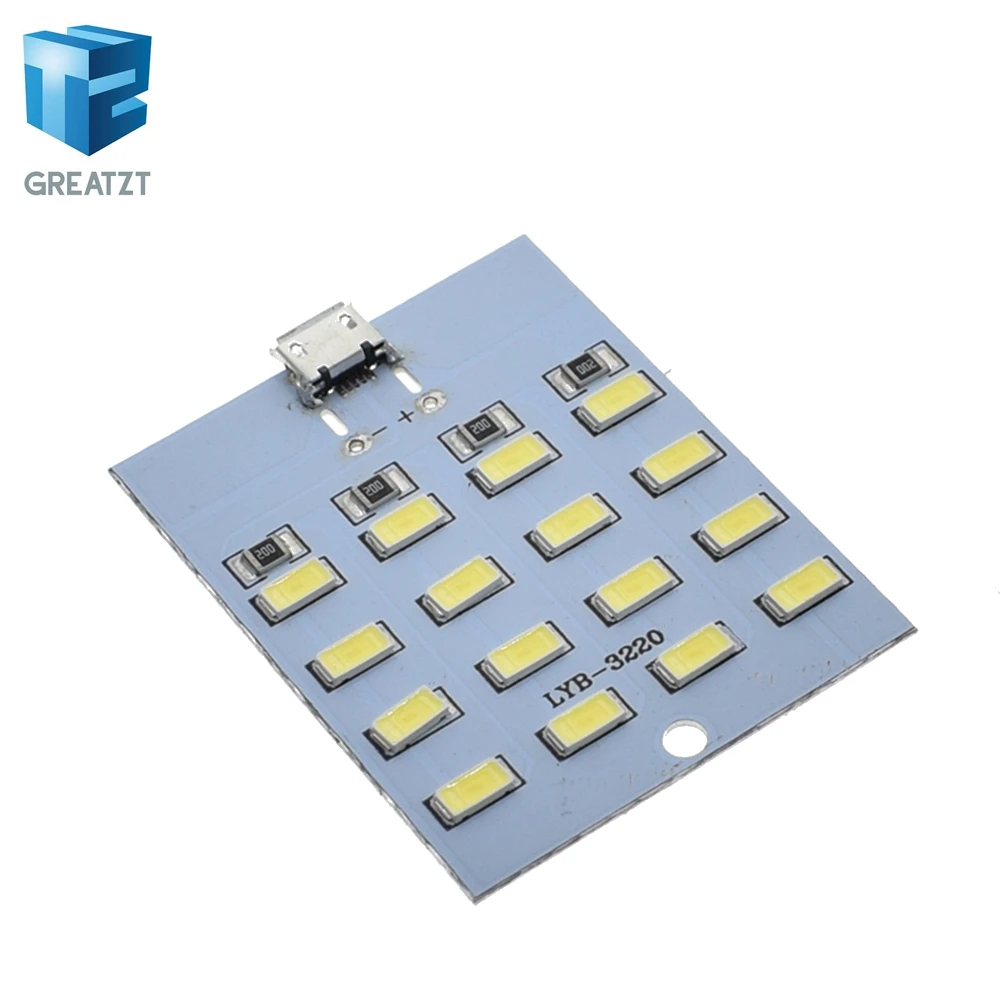 1PCS high quality 5730 smd 5V 430mA~470mA White Mirco Usb 5730 LED lighting panel USB mobile light Emergency light night light
1PCS high quality 5730 smd 5V 430mA~470mA White Mirco Usb 5730 LED lighting panel USB mobile light Emergency light night light