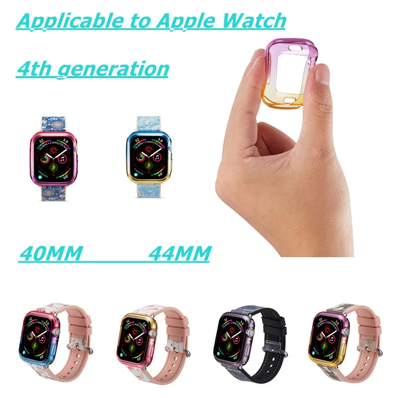 Slim Watch Cover Soft Silicone Watch Case For Apple Watch 40/44mm Color TPU Watch Collision Shock Protection Case For Iwatch 4
Slim Watch Cover Soft Silicone Watch Case For Apple Watch 40/44mm Color TPU Watch Collision Shock Protection Case For Iwatch 4