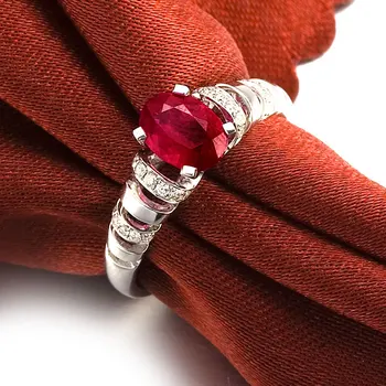 Classic Ring GVBORI Ruby 18K White Gold Luxury and Elegant Wemen Ring Special Gift Fashion Style
Classic Ring GVBORI Ruby 18K White Gold Luxury and Elegant Wemen Ring Special Gift Fashion Style