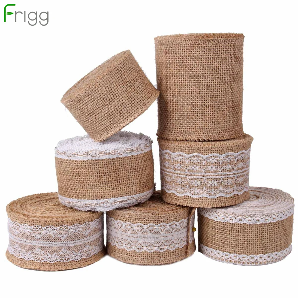 Frigg Burlap Ribbon 5M Vintage Wedding Centerpieces Decoration Sisal Lace Trim Jute Hessian Rustic Event Party Decor Supplies
Frigg Burlap Ribbon 5M Vintage Wedding Centerpieces Decoration Sisal Lace Trim Jute Hessian Rustic Event Party Decor Supplies