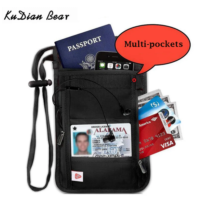 KUDIAN BEAR Nylon Anti-Theft Travel Passport Neck Bag Journey Document Organizer Bag Large Capacity Travel Wallets BIH073 PM49
KUDIAN BEAR Nylon Anti-Theft Travel Passport Neck Bag Journey Document Organizer Bag Large Capacity Travel Wallets BIH073 PM49