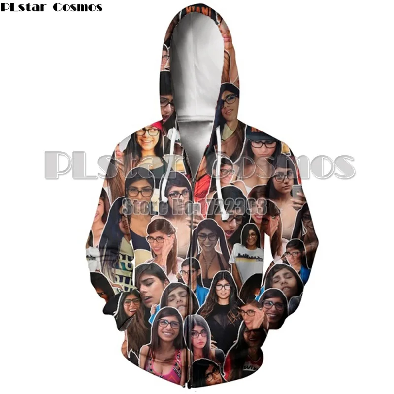 PLstar Cosmos 2018 New Fashion Women/Men 3d Funny Clothes AV Star Mia Khalifa Printing Spring Autumn Sweatshirt Hoodies Unisex
PLstar Cosmos 2018 New Fashion Women/Men 3d Funny Clothes AV Star Mia Khalifa Printing Spring Autumn Sweatshirt Hoodies Unisex