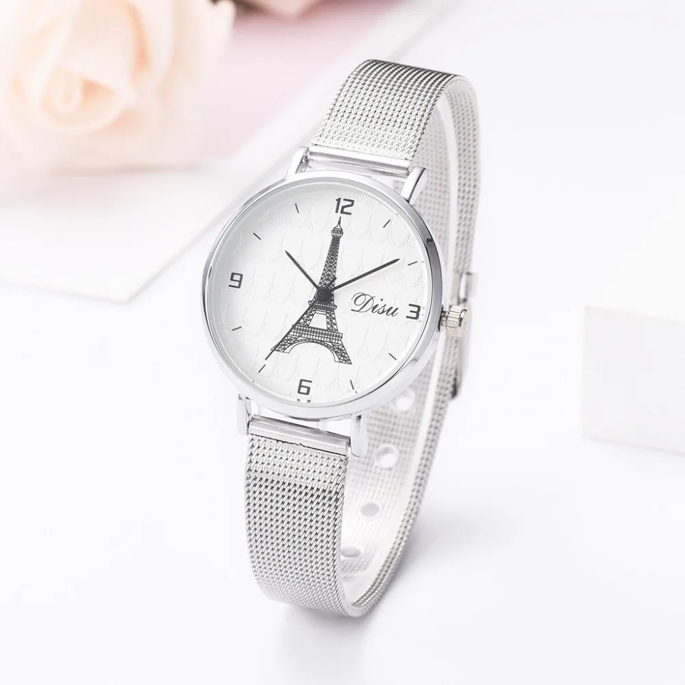 Disu Luxury Women's Watches Features Tower pattern Dial stainless steel Band Female Fashion Quartz Wrist Watch reloj mujer
Disu Luxury Women's Watches Features Tower pattern Dial stainless steel Band Female Fashion Quartz Wrist Watch reloj mujer