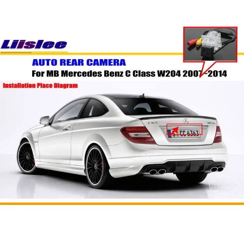 

Для Mercedes Benz C Class W204 2007-2014 Автомобильная камера заднего вида резервная задняя парковочная Автомобильная HD фотокамера комплект аксессуаров