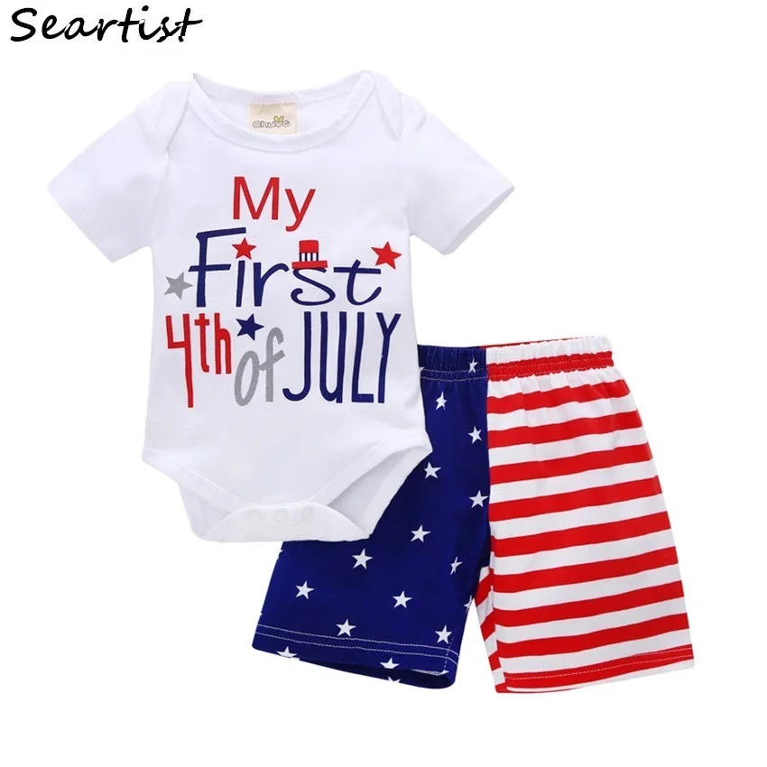 Seartist Baby Boys Girls July 4th Clothing Sets 4th of July Clothes Suits Romper+Shorts Bebes Fourth of July Baby Boy Clothes 48
Seartist Baby Boys Girls July 4th Clothing Sets 4th of July Clothes Suits Romper+Shorts Bebes Fourth of July Baby Boy Clothes 48