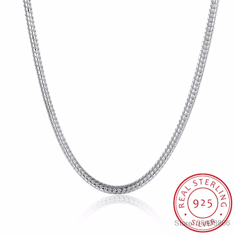 LEKANI 925 Silver 4mm Chain Necklace for Male/ Female, Sterling Silver Octagonal Snake Chain Necklace, Choker Necklace
LEKANI 925 Silver 4mm Chain Necklace for Male/ Female, Sterling Silver Octagonal Snake Chain Necklace, Choker Necklace