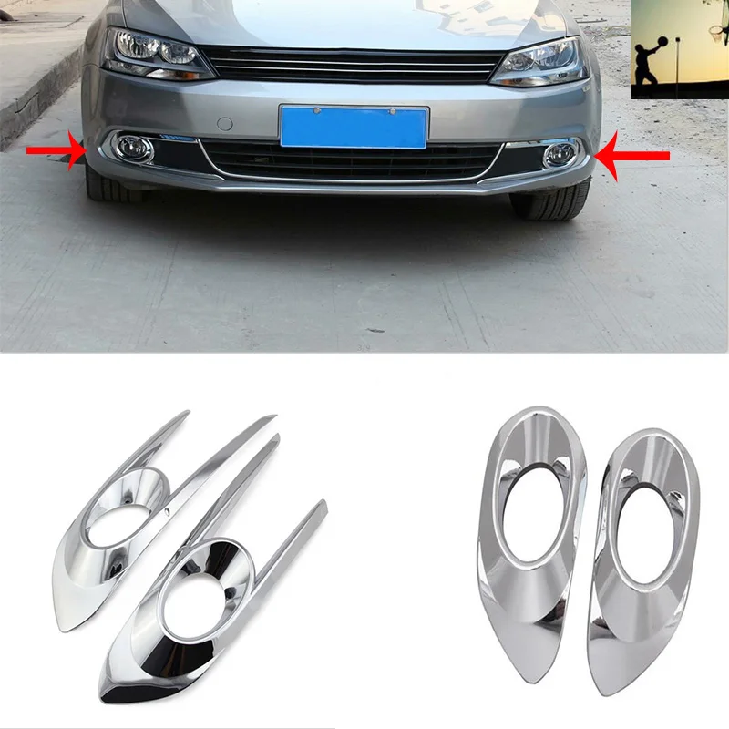 car styling ABS CHROME front rear fog lamps COVER TRIM For VW Volkswagen Jetta MK6 A6 2012 2013 2014 car-styling
car styling ABS CHROME front rear fog lamps COVER TRIM For VW Volkswagen Jetta MK6 A6 2012 2013 2014 car-styling