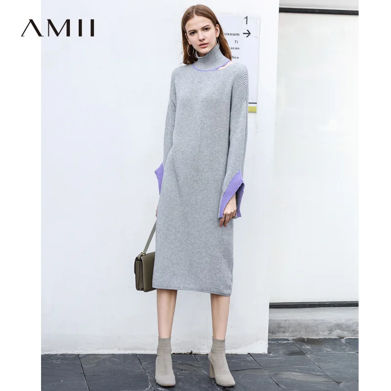 Amii Women Minimalist 2018 Autumn Dress Chic Office Lady Elegant Flare Sleeve Hollow Out Female Dresses
Amii Women Minimalist 2018 Autumn Dress Chic Office Lady Elegant Flare Sleeve Hollow Out Female Dresses