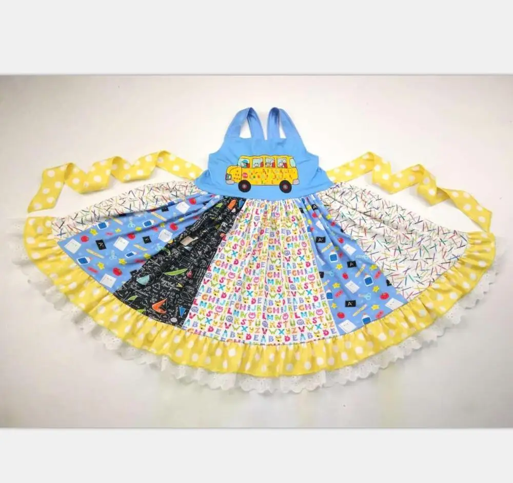 School Bus Coming! Back to School Students Twirl Style Summer Dress For Sibling Girls
School Bus Coming! Back to School Students Twirl Style Summer Dress For Sibling Girls