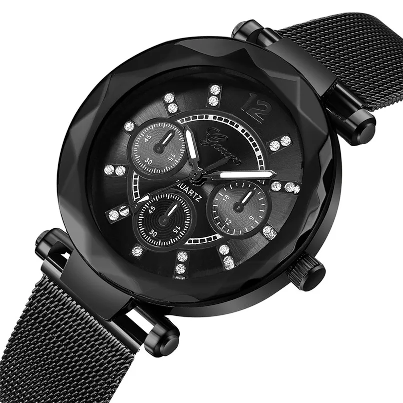 Fashion Stainless Steel Men Women Date Analog Quartz Luminous Gold Black Wrist Watch Mesh orologio donna strass piccolo dorado
Fashion Stainless Steel Men Women Date Analog Quartz Luminous Gold Black Wrist Watch Mesh orologio donna strass piccolo dorado