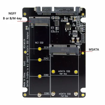 10pcs/lot SATA 22Pin to Combo M.2 NGFF B-key & mSATA SSD Adapter Converter Case Enclosure
10pcs/lot SATA 22Pin to Combo M.2 NGFF B-key & mSATA SSD Adapter Converter Case Enclosure