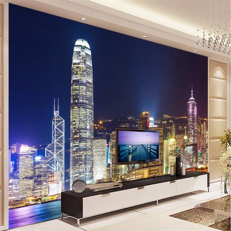 beibehang custom wall paper 3d mural decor photo backdrop Photographic large mural Hong Kong night hotel restaurant wal painting
beibehang custom wall paper 3d mural decor photo backdrop Photographic large mural Hong Kong night hotel restaurant wal painting