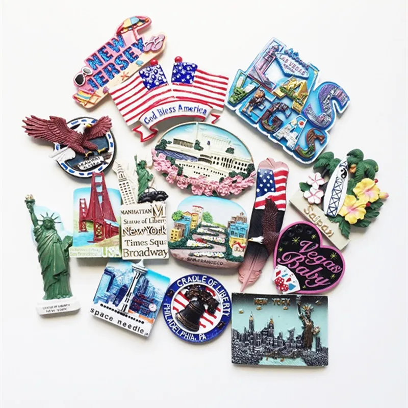 BABEMEMI USA Resin 3D Refrigerator Magnets New Jersey Las Vegas Washington Seattle Fridge Magnet Travel Tourist Souvenirs Craft
BABEMEMI USA Resin 3D Refrigerator Magnets New Jersey Las Vegas Washington Seattle Fridge Magnet Travel Tourist Souvenirs Craft