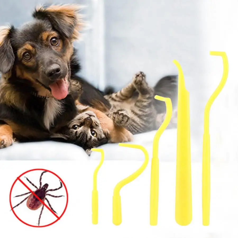 5 pcs/sizes Two Teeth Tick Remove Hook Tool Twister Flea Remover for Pet Dog Puppy Cat Pet Dog Products Tick Remove Hook
5 pcs/sizes Two Teeth Tick Remove Hook Tool Twister Flea Remover for Pet Dog Puppy Cat Pet Dog Products Tick Remove Hook