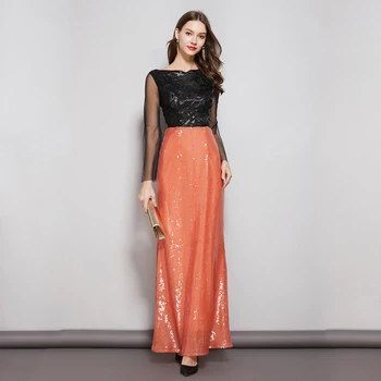 Elegant Long Sleeve Mermaid Evening Dresses Sequins Round Neck Formal Banquet Party Dress Prom Gowns Vestido De Festa Longo
Elegant Long Sleeve Mermaid Evening Dresses Sequins Round Neck Formal Banquet Party Dress Prom Gowns Vestido De Festa Longo