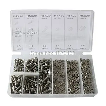 475 Pcs Stainless Steel Metric Hex Head Cap Nuts Screw with Lock and Flat Washers Assortment
475 Pcs Stainless Steel Metric Hex Head Cap Nuts Screw with Lock and Flat Washers Assortment