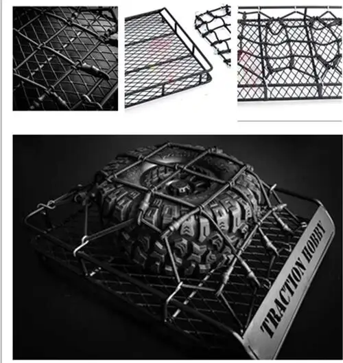 Metal roof Rack luggage with net For Traction Hobby KM2 TH2 1:8 SCALE TRAXXAS 4X4 ROCK CRALWER TRUCK Wrangler km3 F150
Metal roof Rack luggage with net For Traction Hobby KM2 TH2 1:8 SCALE TRAXXAS 4X4 ROCK CRALWER TRUCK Wrangler km3 F150