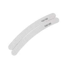 Limes à ongles incurvées/droites ponçage bloc tampon pédicure manucure conseils facile à utiliser 2/4 pièces gris bateau agel vijlen outil de diagnostic(China)