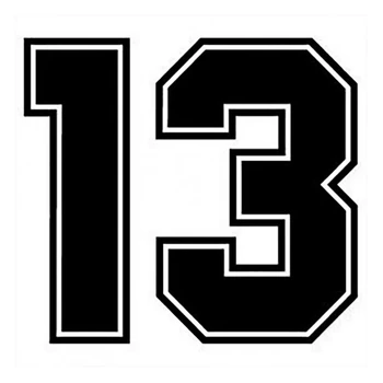 CS-930# Number 13 funny car sticker vinyl decal silver/black for auto car stickers styling car decoration
CS-930# Number 13 funny car sticker vinyl decal silver/black for auto car stickers styling car decoration