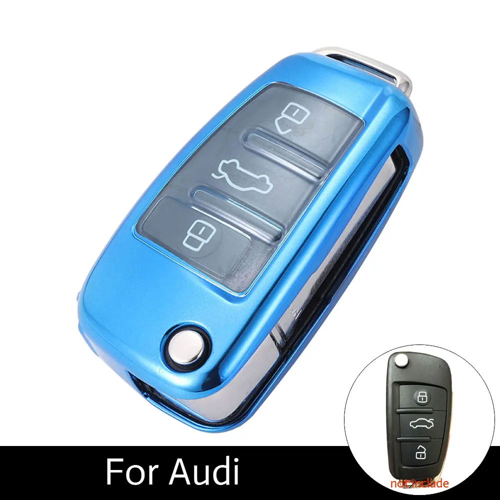 ATOBABI 3 Buttons TPU Car Flip Key Protection Case Key Cover Holder For Audi Q7 A3 A4 A6 TT R8 Folding Keys Car Accessories 
ATOBABI 3 Buttons TPU Car Flip Key Protection Case Key Cover Holder For Audi Q7 A3 A4 A6 TT R8 Folding Keys Car Accessories