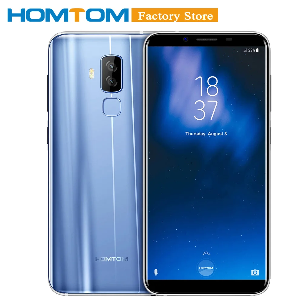 HOMTOM S8 Smartphone 4G 5.7" HD+18:9 Ratio MTK6750T Octa-core 4GB RAM 64GB ROM 16.0MP+5.0MP Dual Rear 13.0MP Front Mobile Phone
HOMTOM S8 Smartphone 4G 5.7" HD+18:9 Ratio MTK6750T Octa-core 4GB RAM 64GB ROM 16.0MP+5.0MP Dual Rear 13.0MP Front Mobile Phone