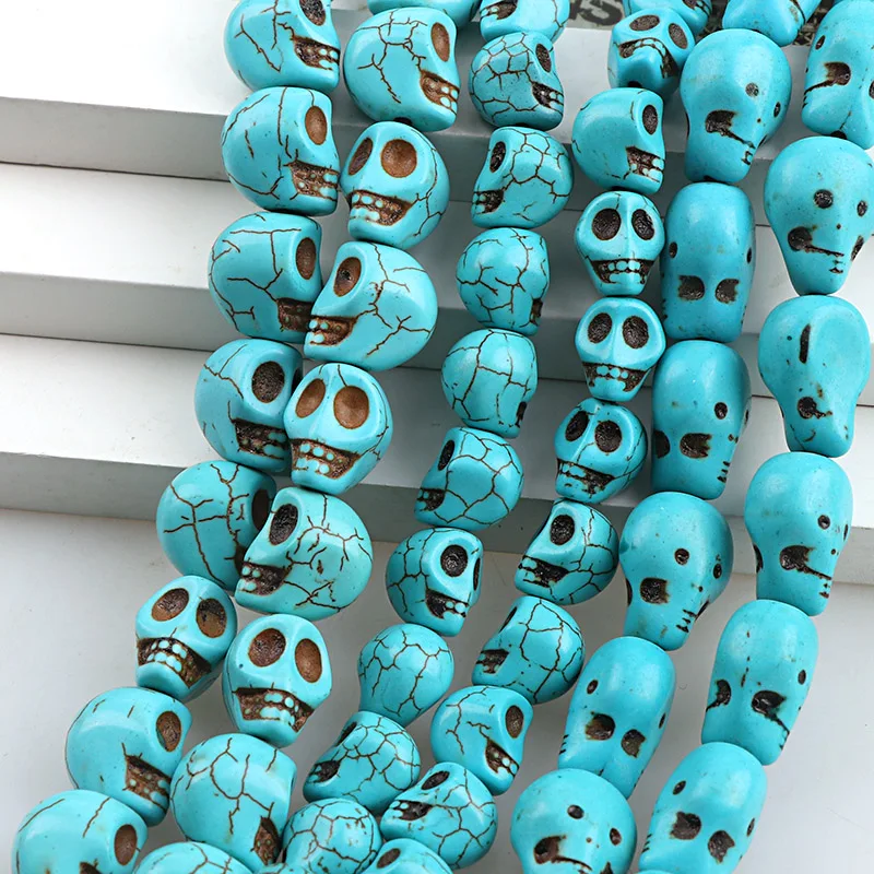 Manmade Stone Sky Blue Turquoises Howlite Skull Loose Spacer Seed Stones Beads DIY Bracelets Necklace Jewelry Findings
Manmade Stone Sky Blue Turquoises Howlite Skull Loose Spacer Seed Stones Beads DIY Bracelets Necklace Jewelry Findings