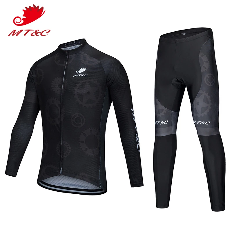 MT&C Cycling Jersey Sets Black Gear Breathable Pro Cycling Team Clothing Quick Dry Gel Pad Spring Autumn Winter Bike Clothes
MT&C Cycling Jersey Sets Black Gear Breathable Pro Cycling Team Clothing Quick Dry Gel Pad Spring Autumn Winter Bike Clothes