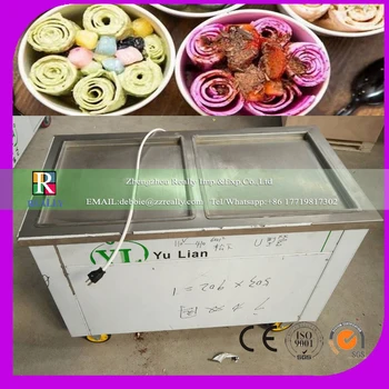 2017 hot sell 220v/110v double square pan fried ice cream machine ice cream roll machine r410a fry ice pan
2017 hot sell 220v/110v double square pan fried ice cream machine ice cream roll machine r410a fry ice pan