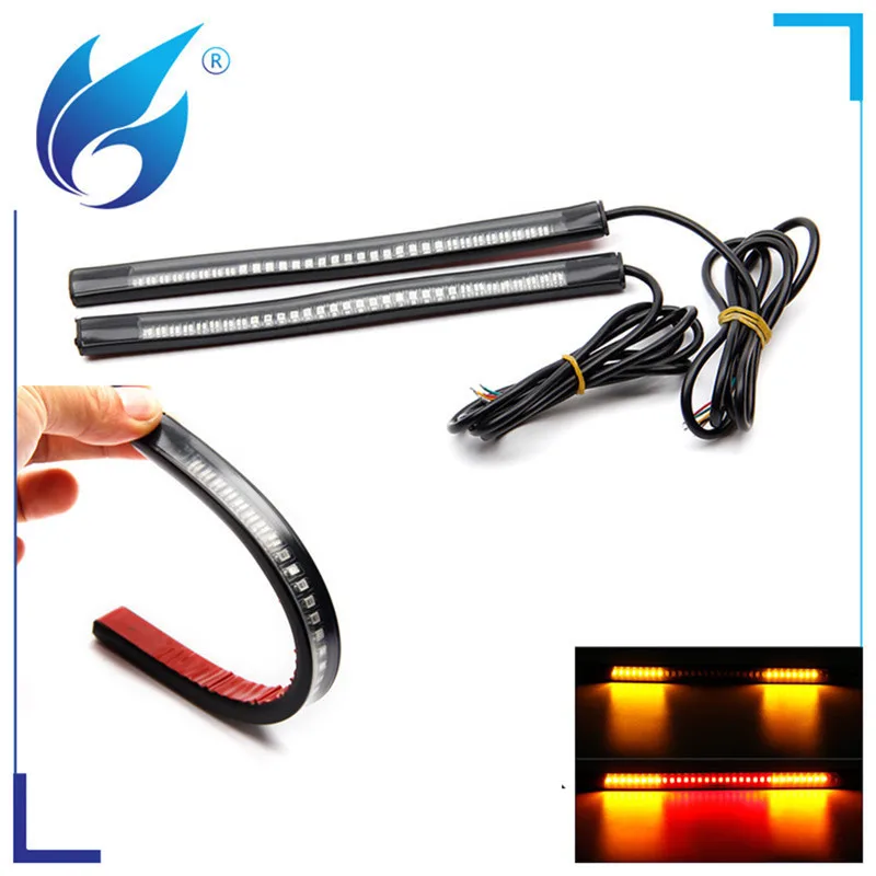 48LED Flexible Motorcycle License Plate Lights Tail Brake Bulbs Stop Turn Signal Lamp Universal Light Strip Running Light
48LED Flexible Motorcycle License Plate Lights Tail Brake Bulbs Stop Turn Signal Lamp Universal Light Strip Running Light