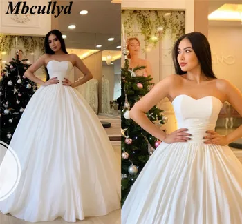 Mbcullyd Vestido De Novia 2019 Ball Gown Wedding Dresses Sexy Sweetheart Backless Luxury Satin Wedding Gowns Cheap Free Shipping
Mbcullyd Vestido De Novia 2019 Ball Gown Wedding Dresses Sexy Sweetheart Backless Luxury Satin Wedding Gowns Cheap Free Shipping