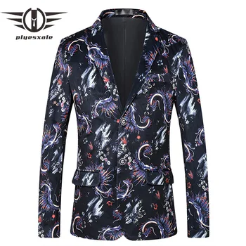 Plyesxale Casual Blazer Men Spring Autumn Slim Fit Mens Fancy Blazers Luxury Print Wedding Party Blazer Man Stage Jacket Q623
Plyesxale Casual Blazer Men Spring Autumn Slim Fit Mens Fancy Blazers Luxury Print Wedding Party Blazer Man Stage Jacket Q623